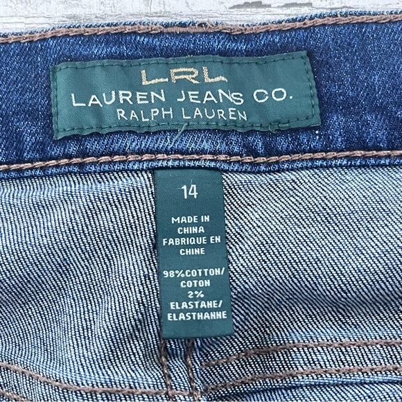 Lauren Ralph Lauren Women’s Size 14…34X31 Blue Denim Flare Leg Jeans - Picture 4 of 9